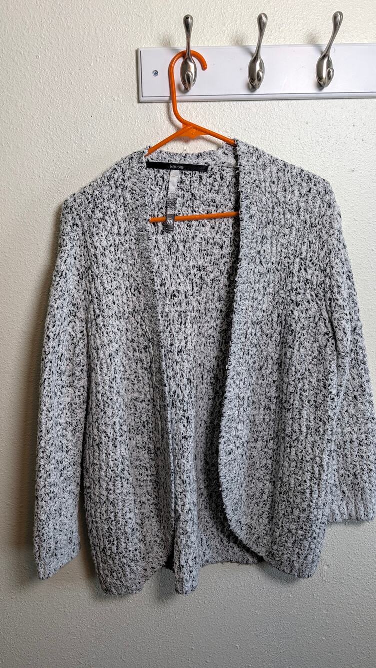 Kensie Women's Cardigan Sweater Knit Long Sleeve Size Medium
